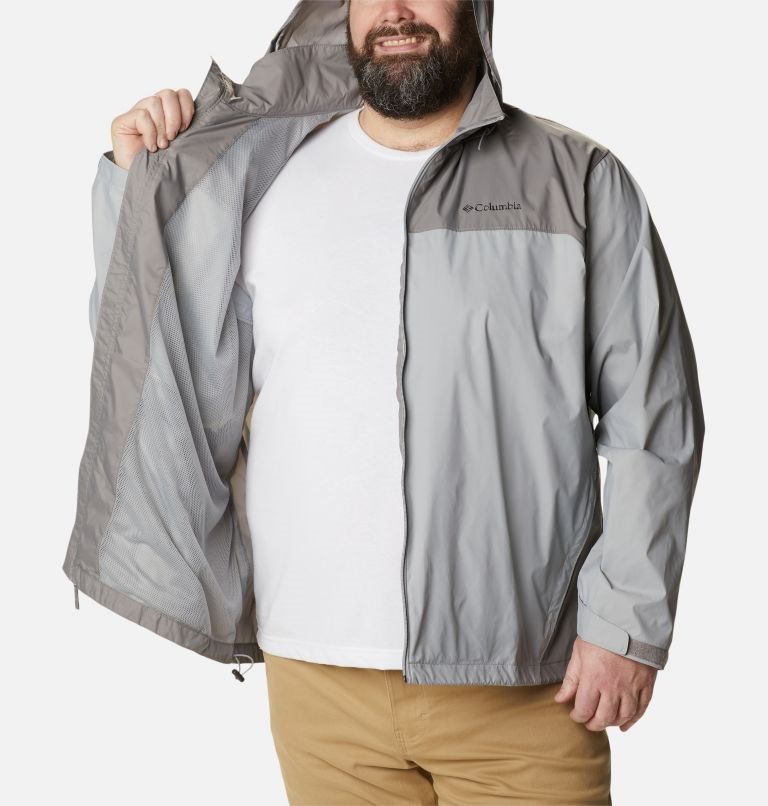 Men's Columbia Glennaker Lake Rain Jackets Grey | Plus Size CA-Y04C6